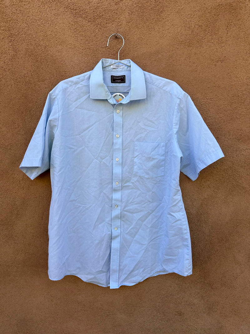 Anthony's No Fade Blue Short Sleeve Shirt