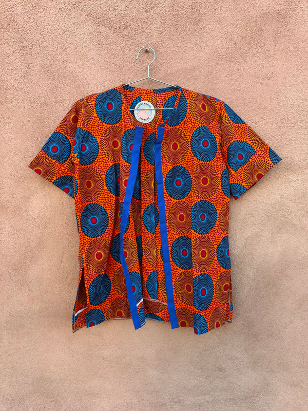 Bright Orange Short Sleeve Summer Top