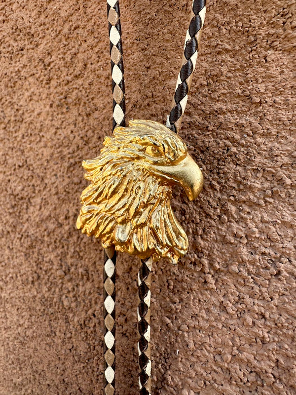 Golden Eagle Bolo Tie