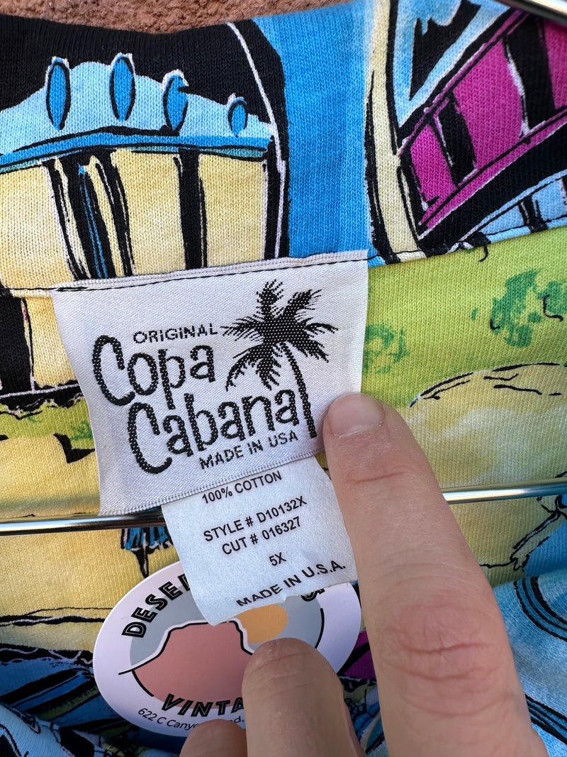 Copa Cabana Button Top - Oversized