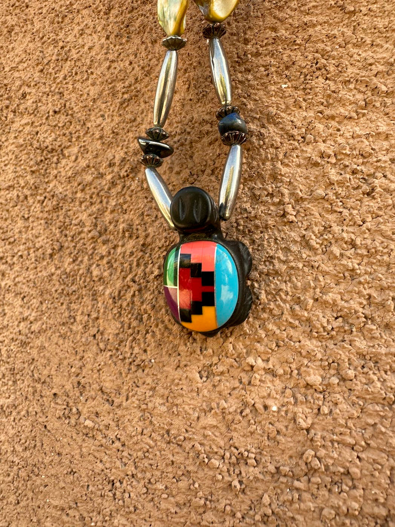 Rare Heshi Fetish Sterling Silver Necklace