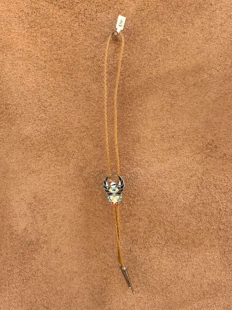 Verdel Niiha Zuni Inlay Bolo Tie