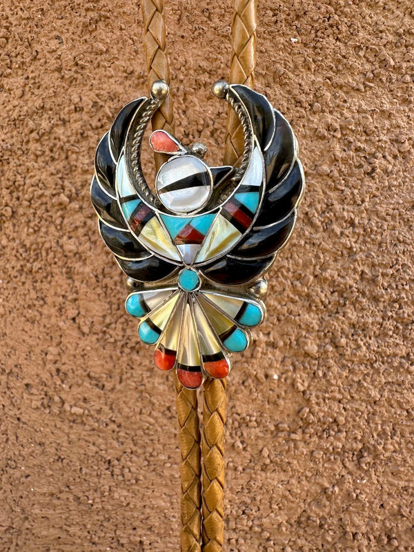 Verdel Niiha Zuni Inlay Bolo Tie