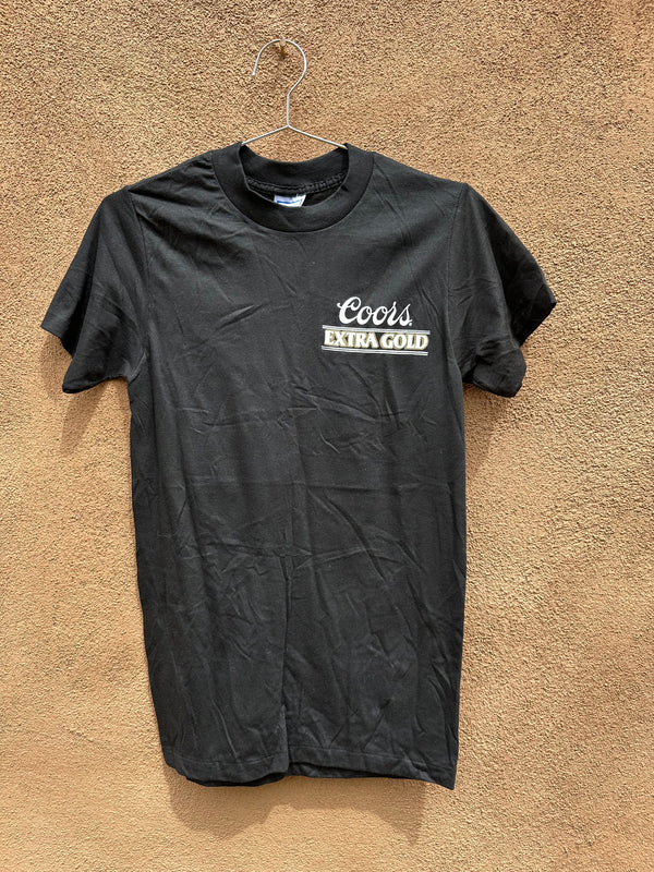 Black Coors Extra Gold Tee