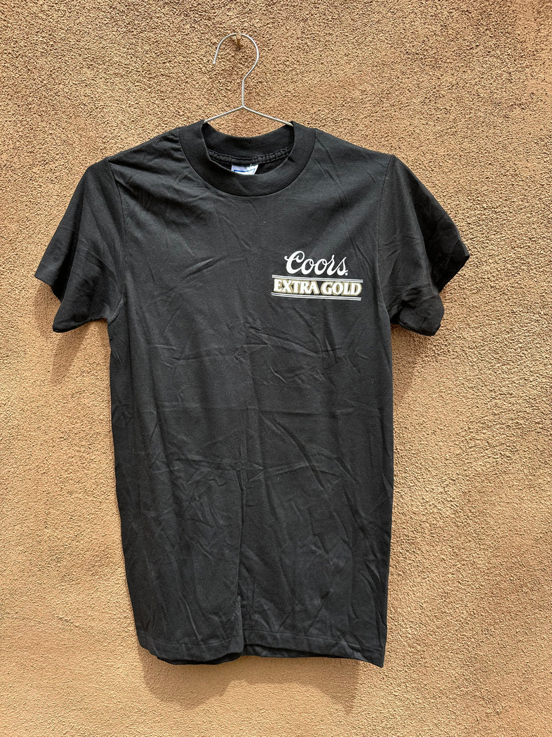 Black Coors Extra Gold Tee