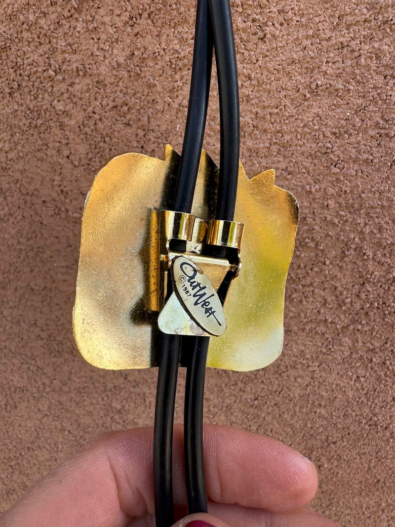 1987 Artwear Santa Fe Deco War Bonnet Bolo Tie
