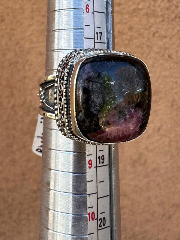 Rhodonite Sterling Silver Ring