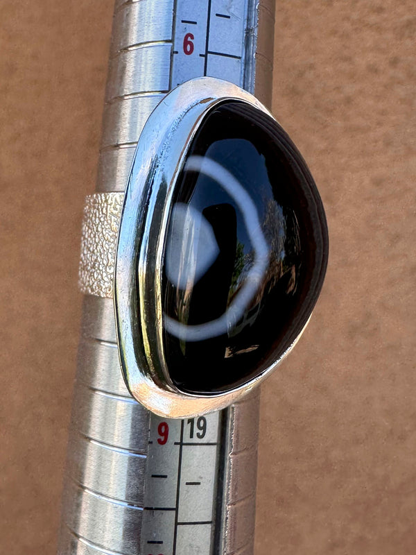 Agate Sterling Silver Ring