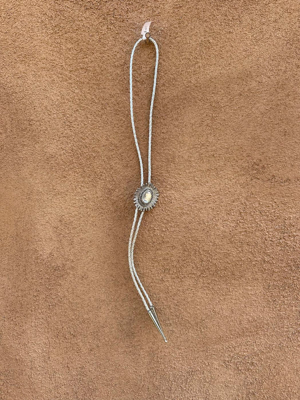 Silver Burst with Rhinestone Bolo Tie