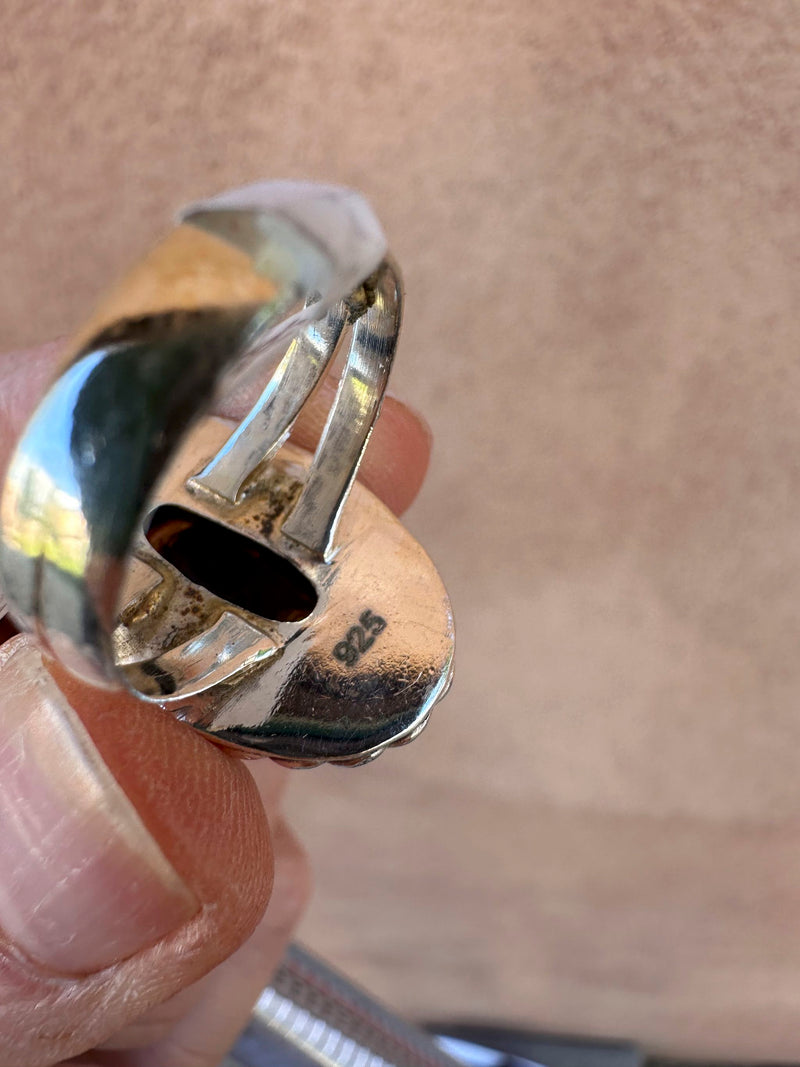 Ocean Jasper Sterling Silver Ring
