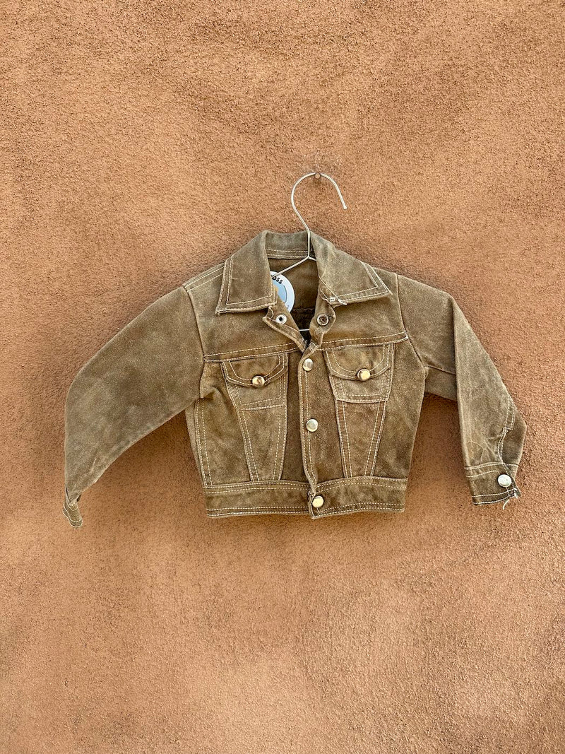 1960's Kid's Leather Type II Style Trucker Jacket
