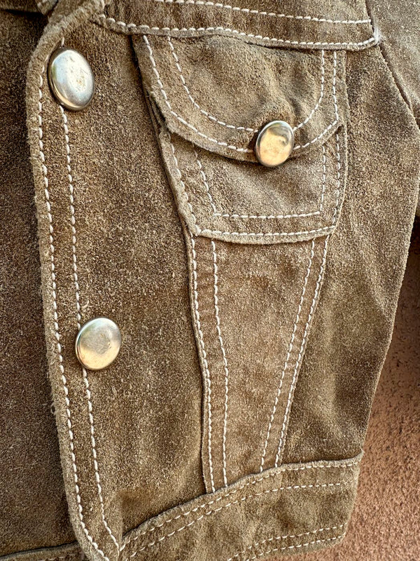 1960's Kid's Leather Type II Style Trucker Jacket