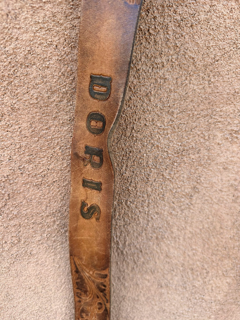 Doris Hand Tooled Leather Belt