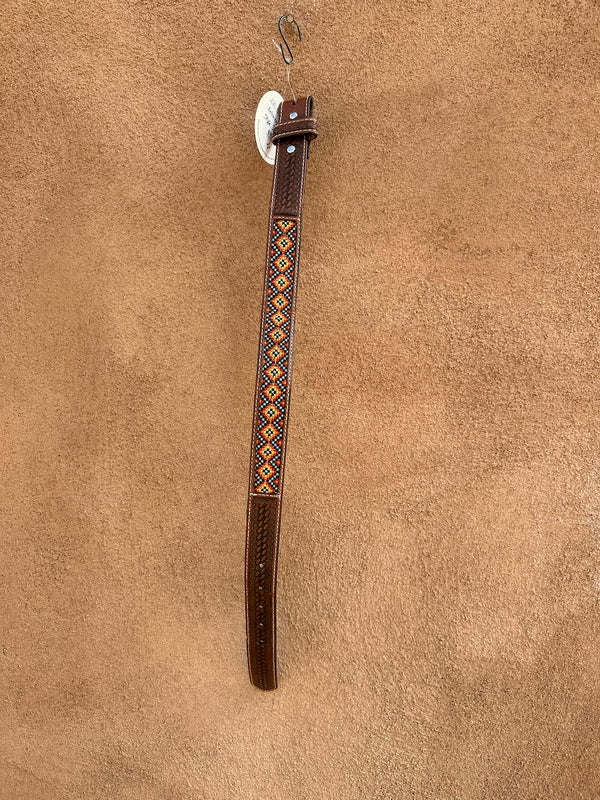 Kid's Nocona Size 20 Embroidered Southwest Style Belt