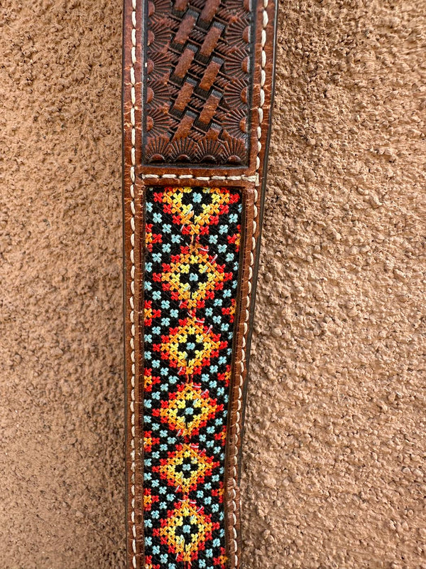 Kid's Nocona Size 20 Embroidered Southwest Style Belt