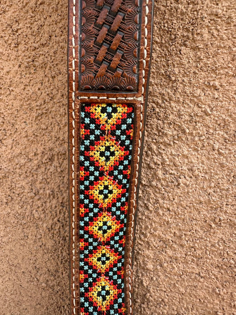 Kid's Nocona Size 20 Embroidered Southwest Style Belt