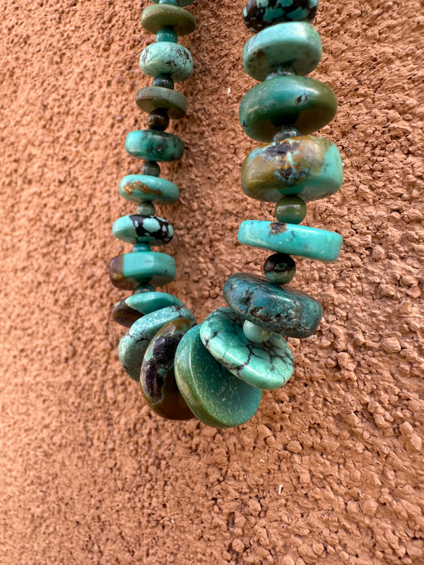 Crow Springs Turquoise and Sterling Silver Necklace