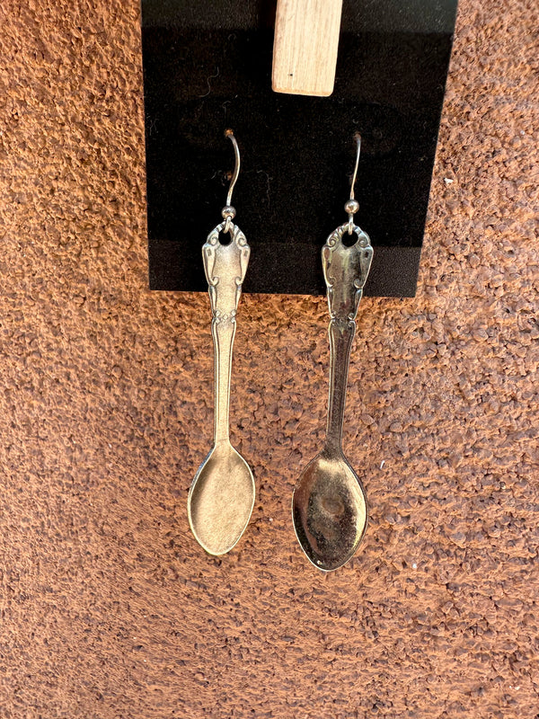 Sterling Silver Spoon Earrings