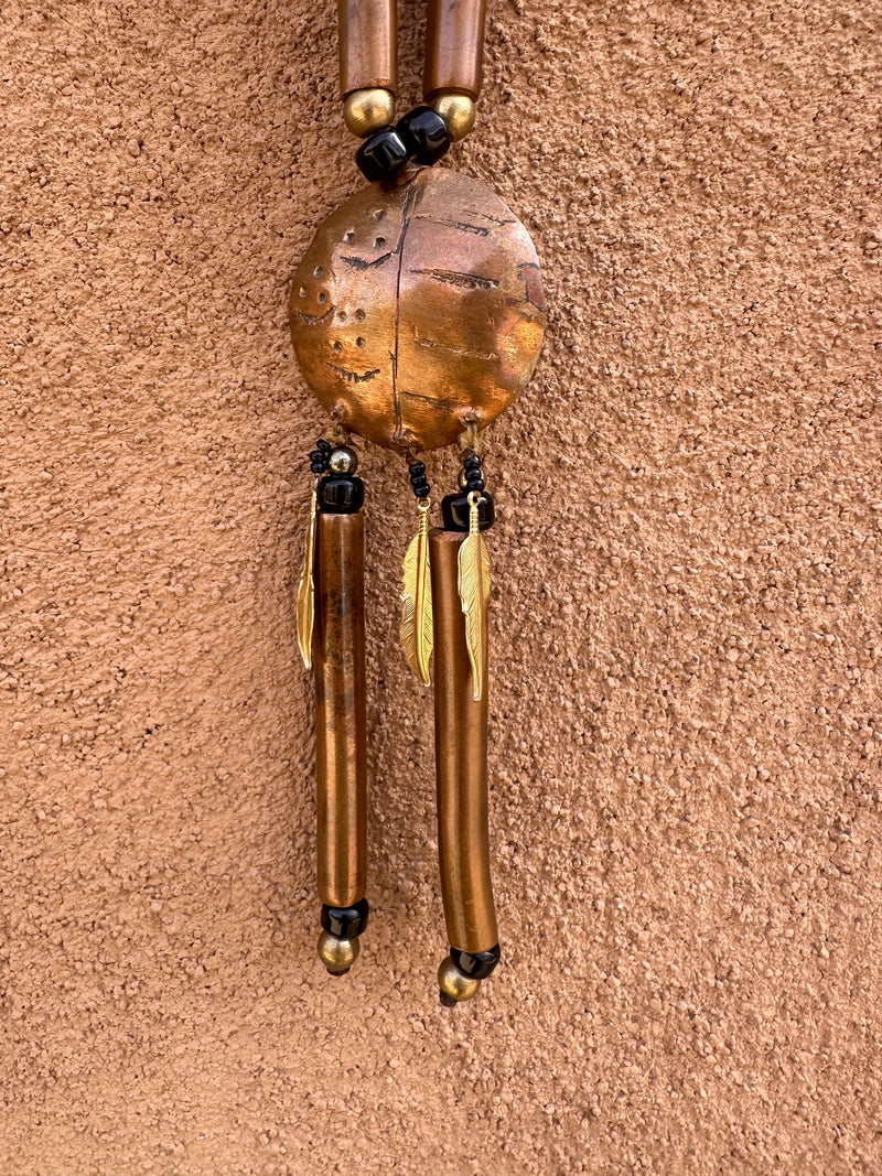 Long Copper Diné Necklace