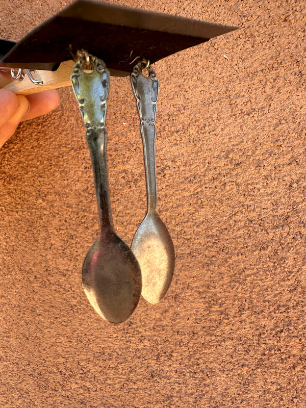 Sterling Silver Spoon Earrings