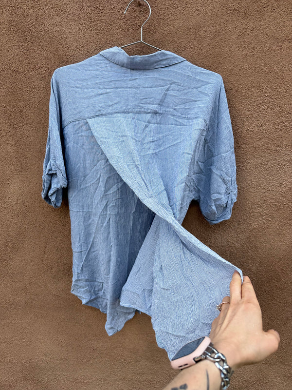 Blue Chicos Rayon Blouse - Size 3