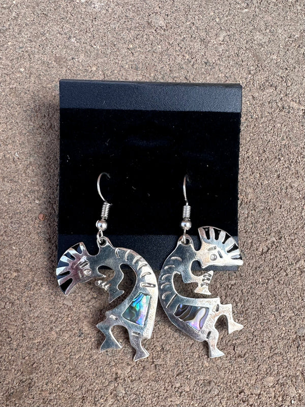 Kokopelli Abalone Earrings