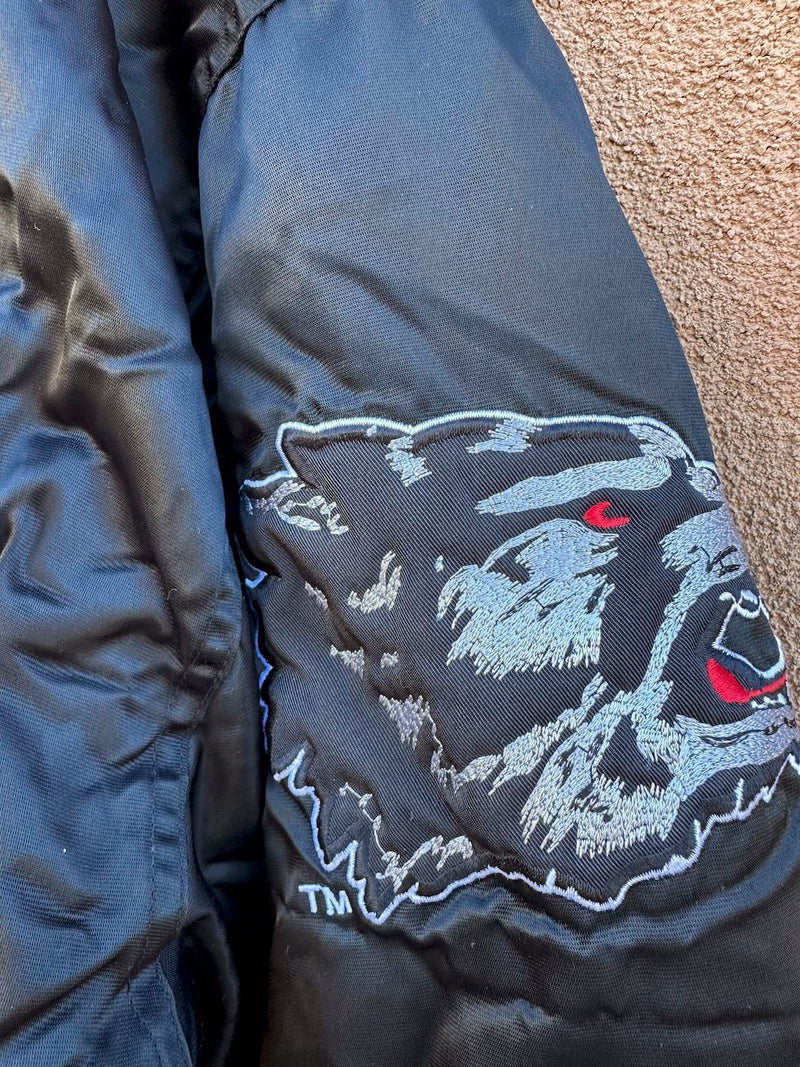 Black Satin University of New Mexico Lobos Jacket by Colosseum Athletic
