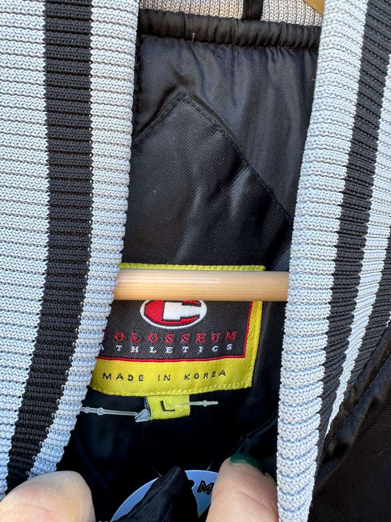 Black Satin University of New Mexico Lobos Jacket by Colosseum Athletic