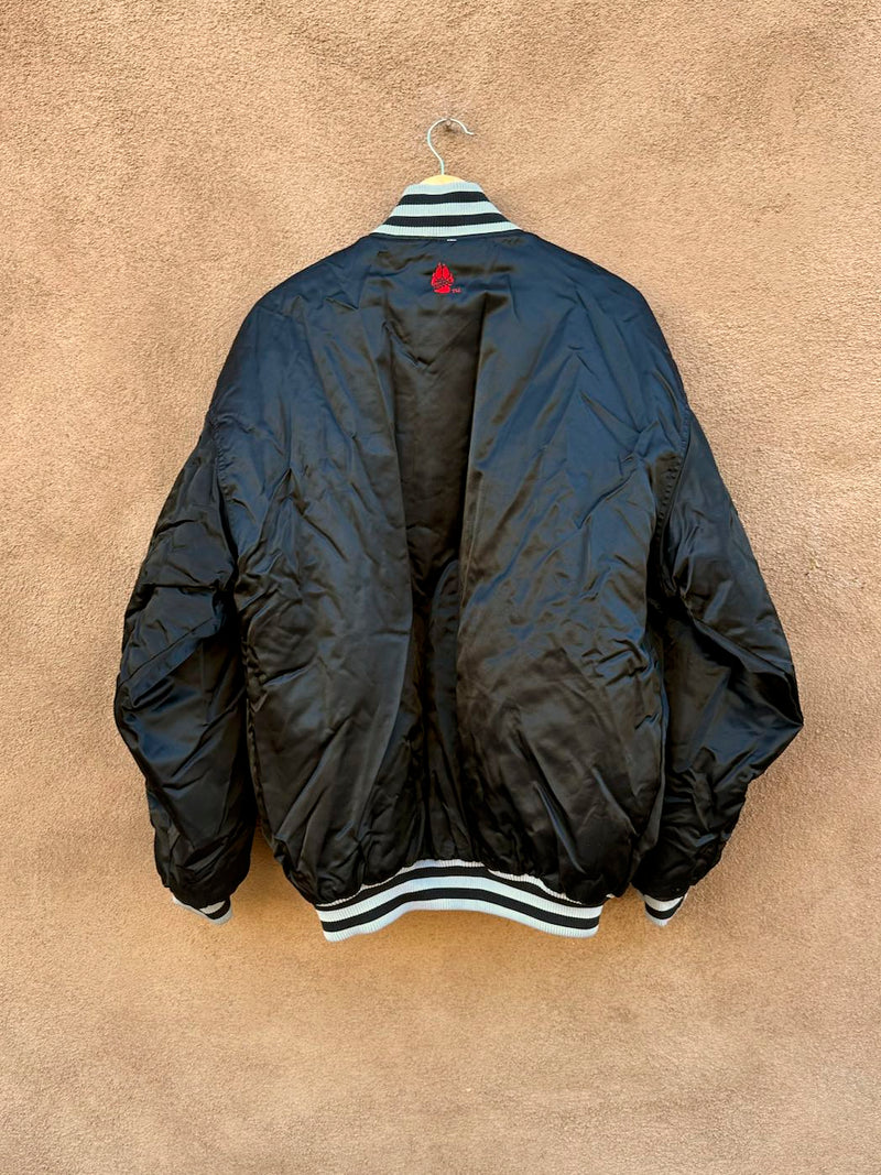 Black Satin University of New Mexico Lobos Jacket by Colosseum Athletic