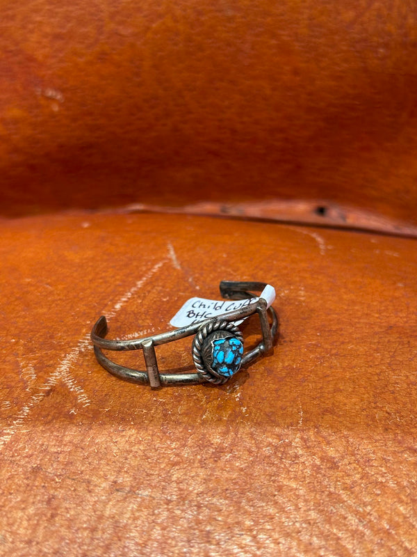 Turquoise and Silver Child Cuff BHC Hallmark