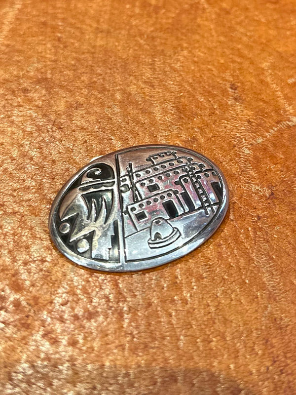 Sterling Silver Pueblo Pin