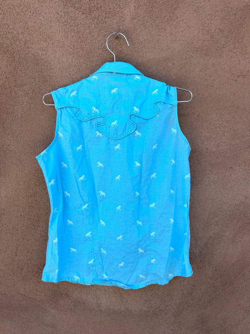 Sleeveless Wrangler Cowgirl Blouse