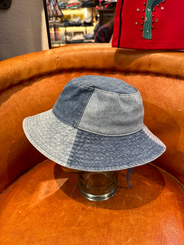 Patchwork Denim Bucket Hat