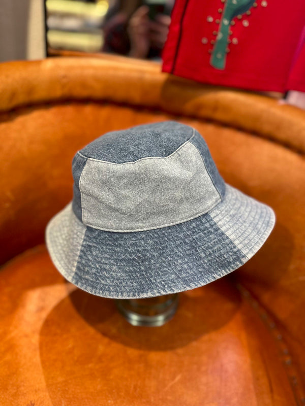 Patchwork Denim Bucket Hat