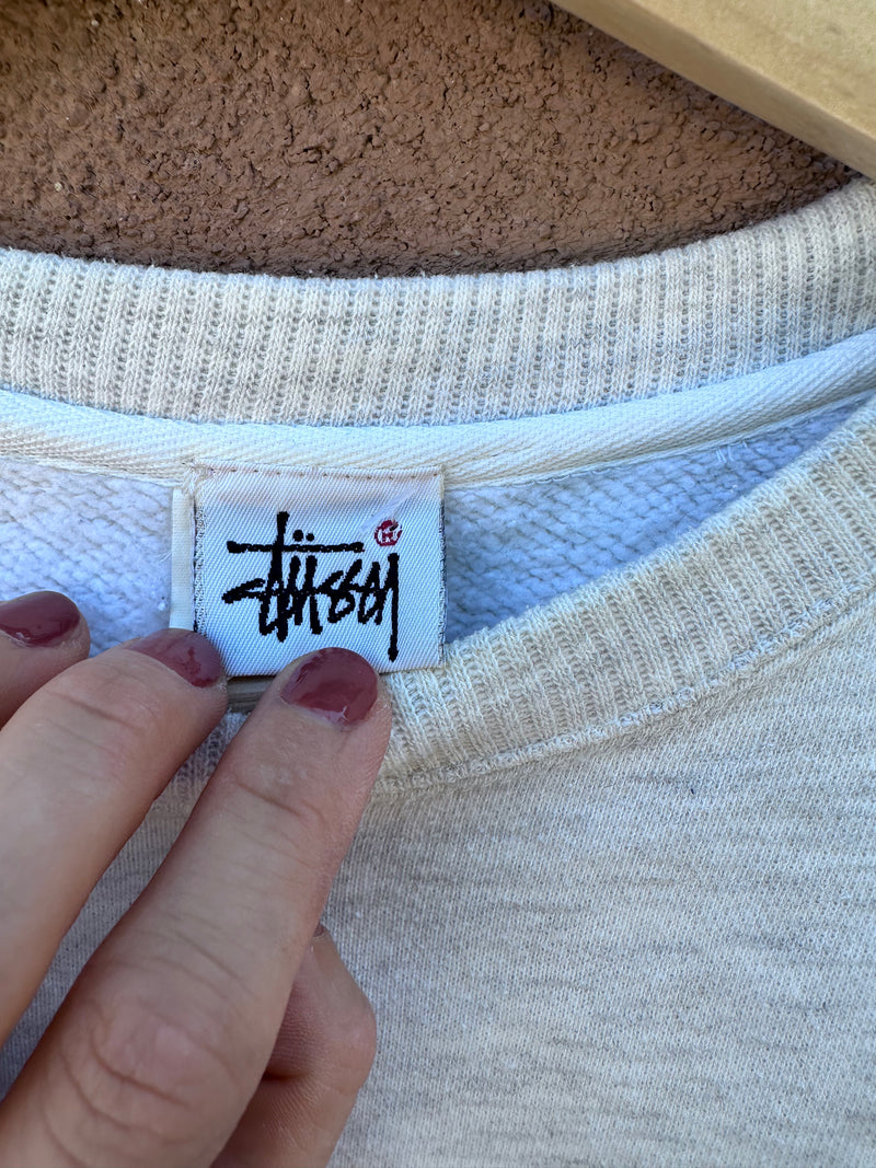 90's Stussy Gray Sweatshirt - Original