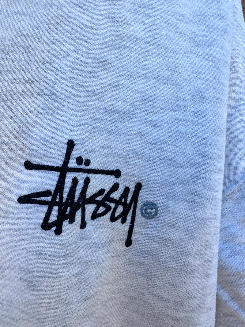 90's Stussy Gray Sweatshirt - Original