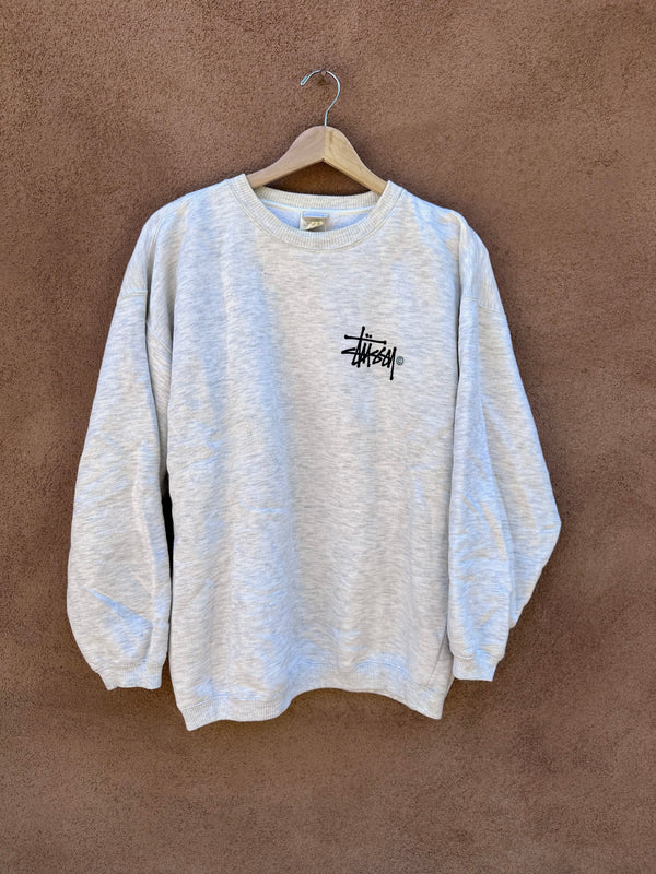 90's Stussy Gray Sweatshirt - Original