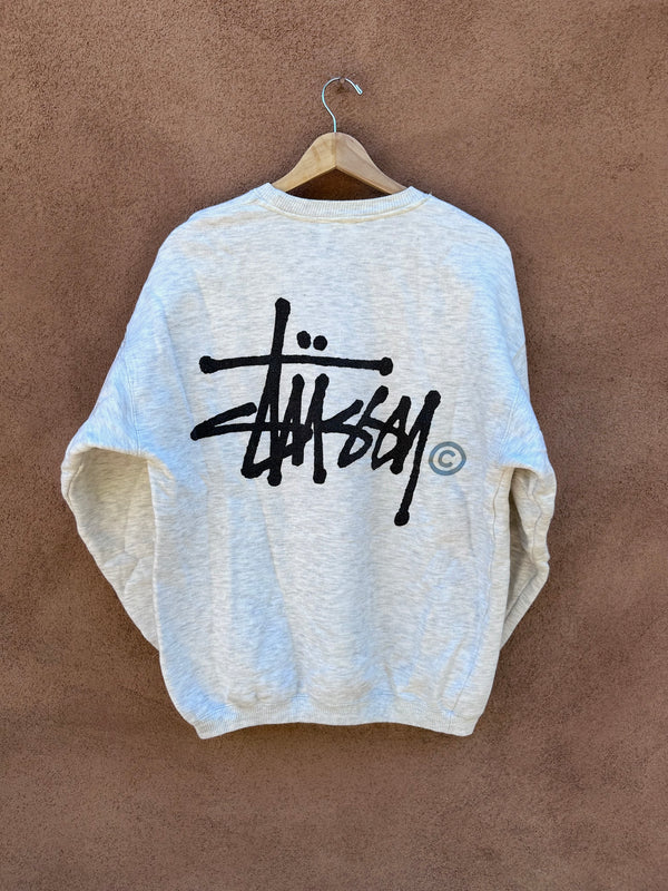 90's Stussy Gray Sweatshirt - Original