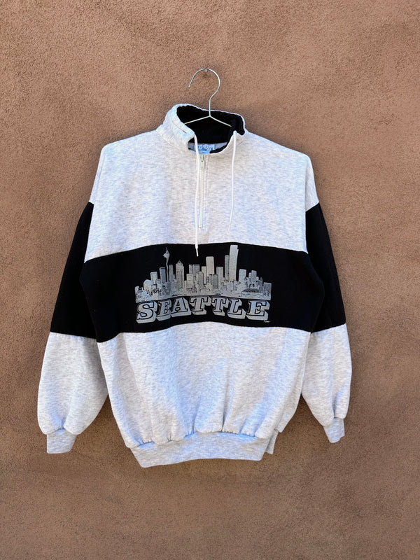 1980's Zip Neck Seattle Sweatshirt