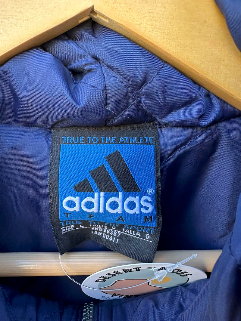 1990's Adidas Soccer Sideline Hooded Jacket
