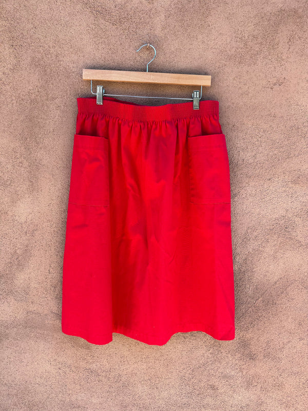 80's Briggs New York Red Skirt