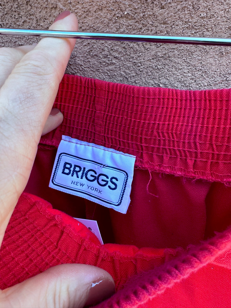 80's Briggs New York Red Skirt