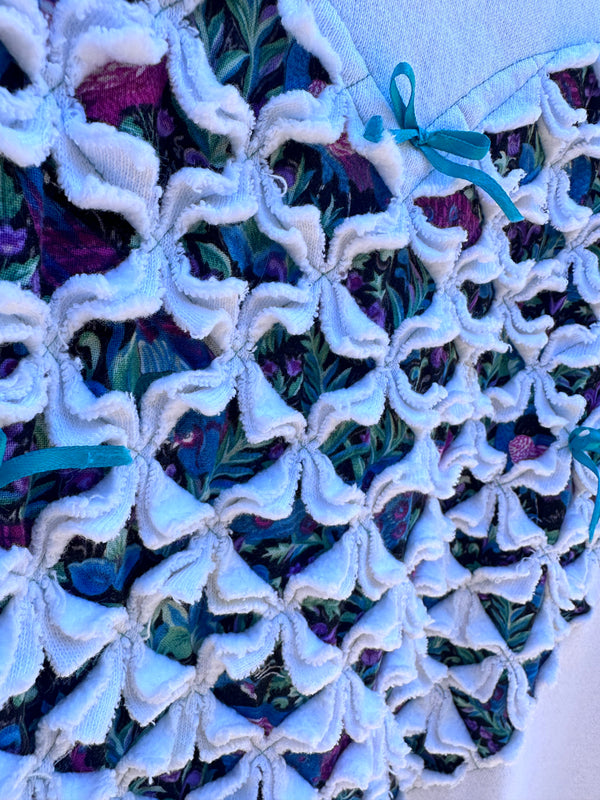 Cottage Core Quilted Sweatshirt