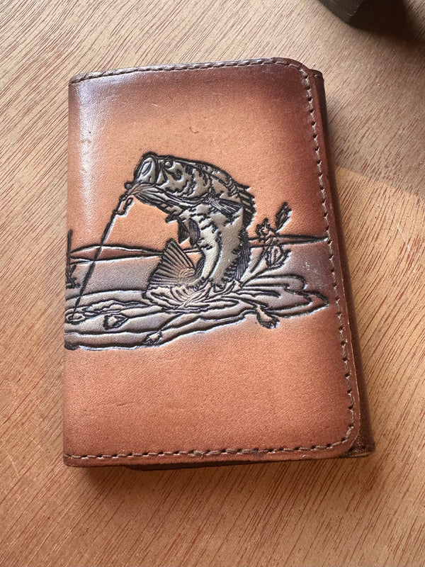 Gone Fishin'! Leather Wallet - 1982