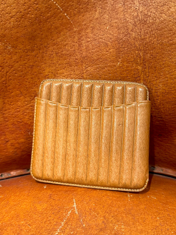 Embossed Leather 1950's Cigarette Case
