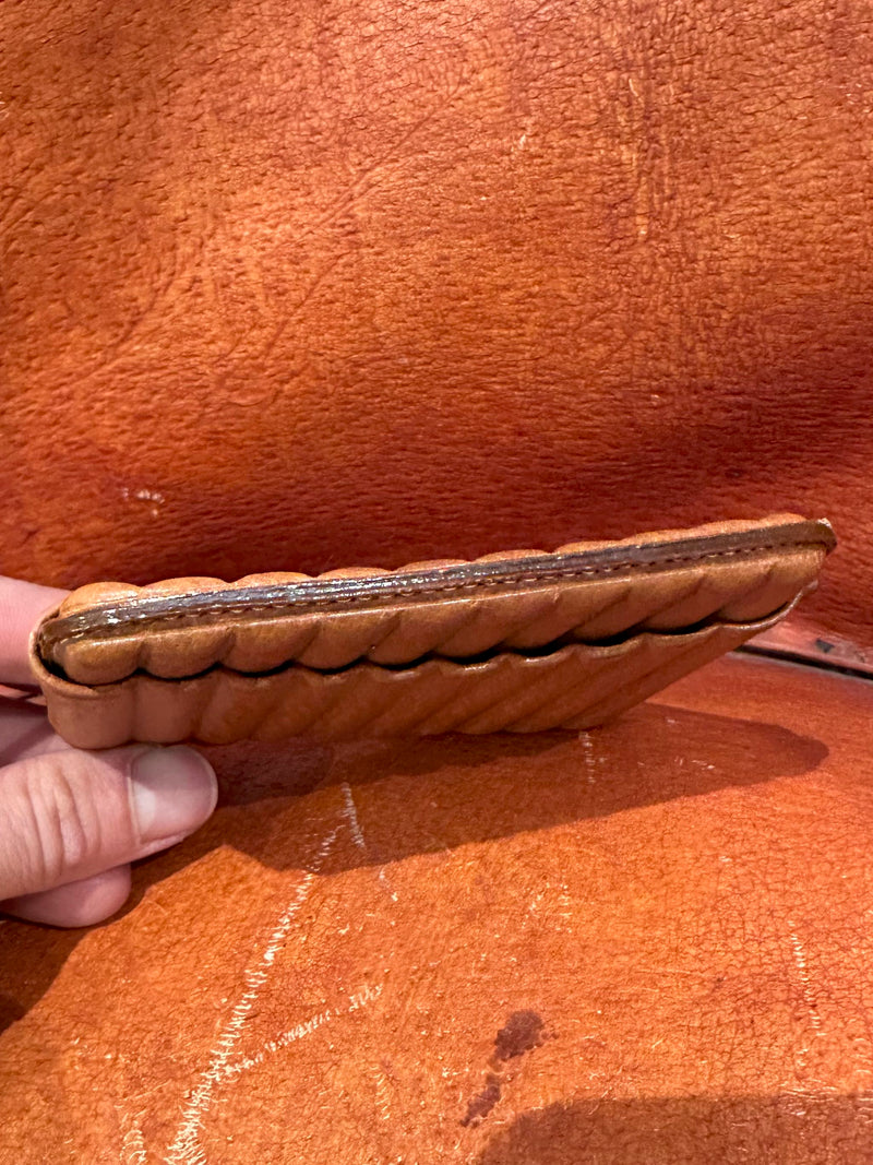 Embossed Leather 1950's Cigarette Case
