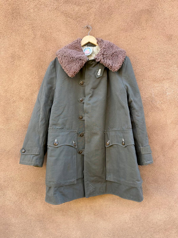WWII Era Mats Larsson Swedish Army Sheepskin Field Coat