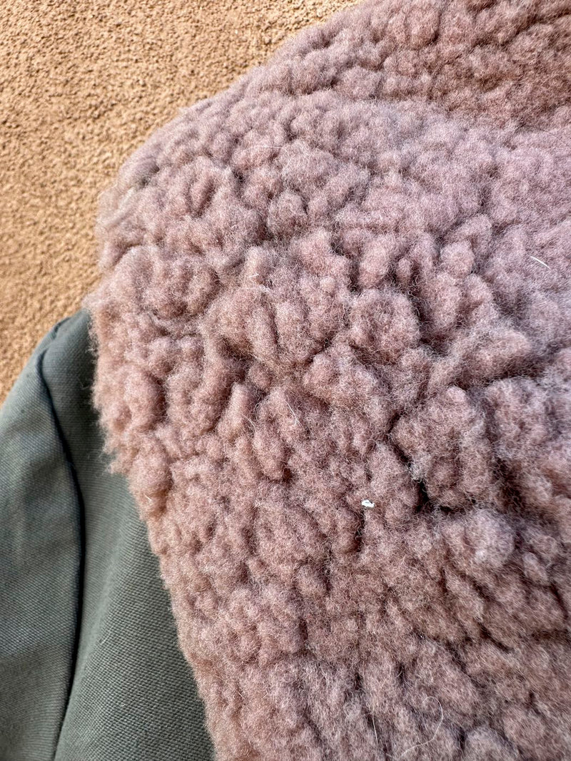 WWII Era Mats Larsson Swedish Army Sheepskin Field Coat