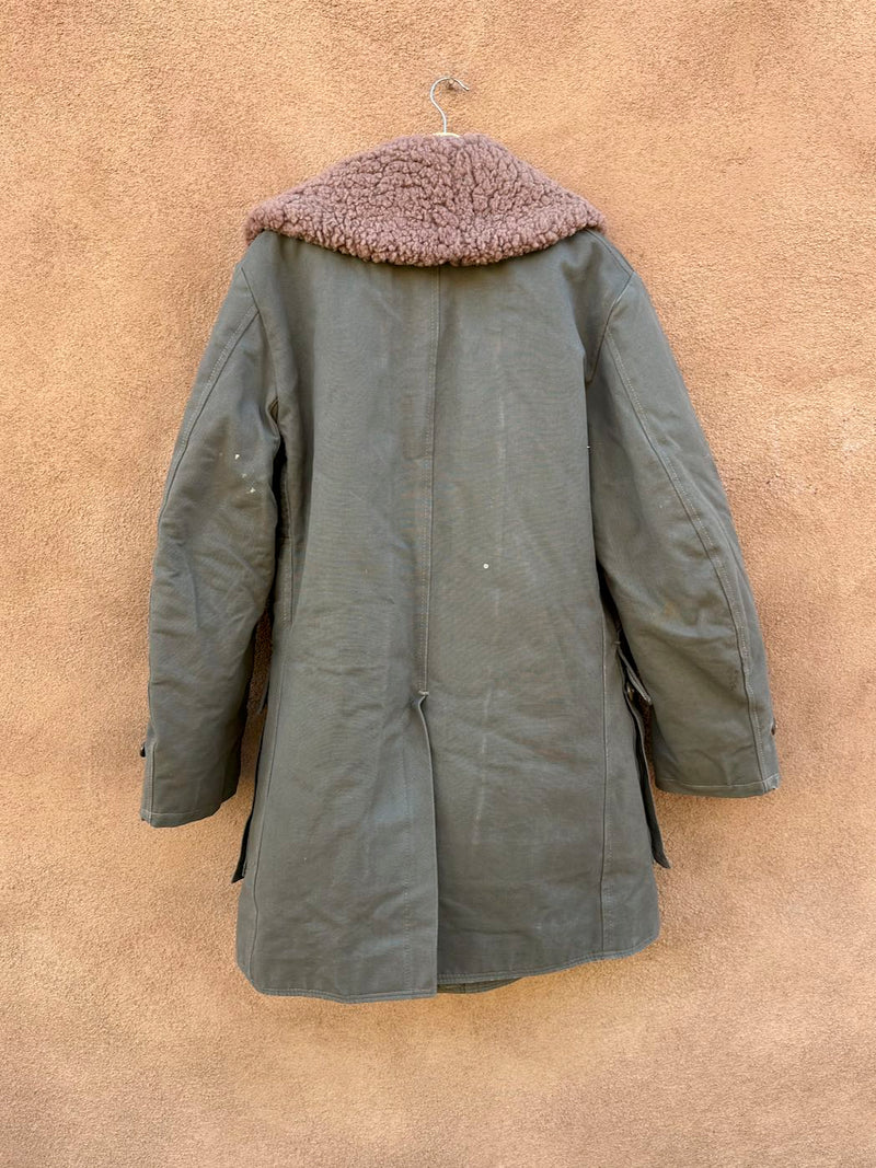 WWII Era Mats Larsson Swedish Army Sheepskin Field Coat