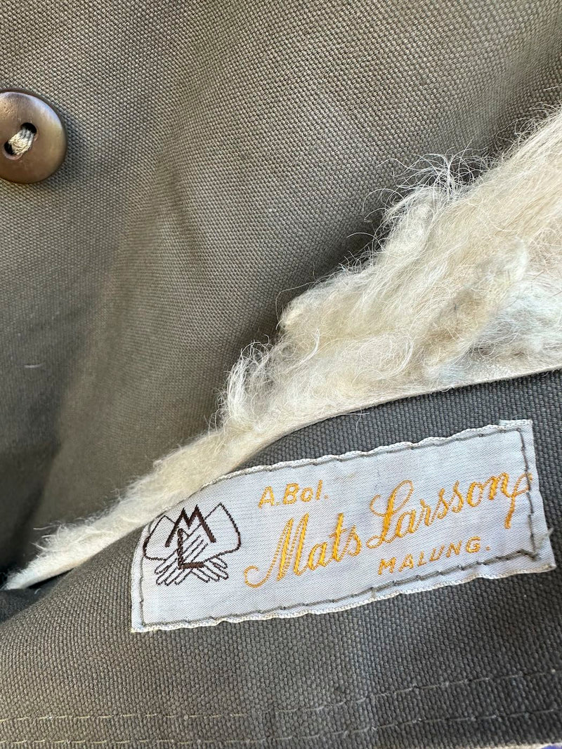 WWII Era Mats Larsson Swedish Army Sheepskin Field Coat